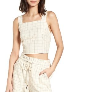 Lydelle Check Crop Top